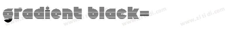 gradient black字体转换